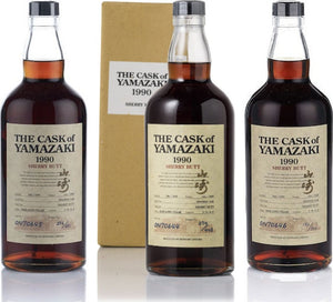 The Cask of Yamazaki 1990, 18 Years — Set of Three